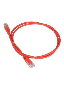 Патч-корд Lanmaster TWT-45-45-5.0-RD UTP RJ-45 вил.-вилка RJ-45 кат.5E 5м красный ПВХ (уп.:1шт)