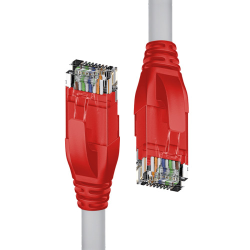 Кабель патч-корд U/UTP 5e кат. 0.5м 4PH 4PH-LNC5000 4PH-R90023 серый, 24 AWG, литой, ethernet high speed 1 Гбит/с, RJ45, T568B