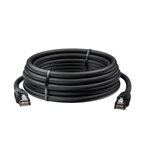GCR Патч-корд PROF прямой 10.0m, UTP медь кат.6, че, 24 AWG, ethernet high speed 10 Гбит/с, RJ45, T568B, GCR-52585