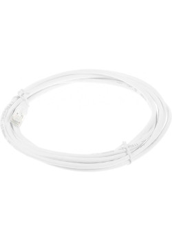 Патч-корд Lanmaster TWT-45-45-3.0-WH UTP RJ-45 вил.-вилка RJ-45 кат.5E 3м белый ПВХ (уп.:1шт)