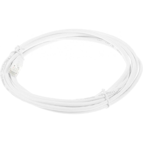 Патч-корд Lanmaster TWT-45-45-3.0-WH UTP RJ-45 вил.-вилка RJ-45 кат.5E 3м белый ПВХ (уп.:1шт)