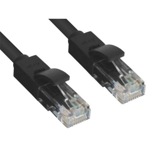 Greenconnect Патч-корд прямой 15.0m, UTP кат.5e, черный, позолоченные контакты, 24 AWG, литой, GCR-LNC06-15.0m, ethernet high speed 1 Гбит/с, RJ45, T568B Greenconnect Патч-корд прямой 15.0m, UTP кат.5e, черный, позолоченные контакты, 24 AWG, литой, GCR-LNC06-15.0m, ethernet high speed 1 Гбит/с, RJ45, T568B