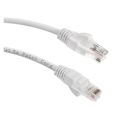 Патч-корд Lanmaster LAN-PC45/U5E-5.0-WH UTP RJ-45 вил.-вилка RJ-45 кат.5E 5м белый LSZH (уп.:1шт)