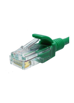 Патч-корд Suprlan 10-0156 UTP RJ-45 вил.-вилка RJ-45 кат.5E 0.5м зеленый LSZH 24AWG