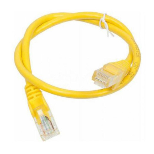 Патч-корд Lanmaster TWT-45-45-0.5-YL UTP RJ-45 вил.-вилка RJ-45 кат.5E 0.5м желтый ПВХ (уп.:1шт)
