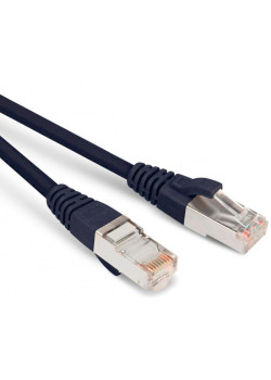 Патч-корд Hyperline PC-LPM-STP-RJ45-RJ45-C5e-5M-LSZH-BK PC-LPM-STP-RJ45-RJ45-C5E-5M F/UTP RJ-45 вил.-вилка RJ-45 кат.5E 5м черный LSZH 26AWG