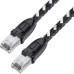 GCR Патч-корд PROF прямой 5.0m, UTP медь кат.6, STRONG черно-белый нейлон, ethernet high speed 10 Гбит/с, T568B, GCR-52779 GCR Патч-корд PROF прямой 5.0m, UTP медь кат.6, STRONG черно-белый нейлон, ethernet high speed 10 Гбит/с, T568B, GCR-52779