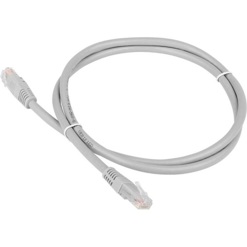 Патч-корд Lanmaster TWT-45-45-5.0/6-GY вилка RJ-45-вилка RJ-45 кат.6 5м серый ПВХ (уп.:1шт)