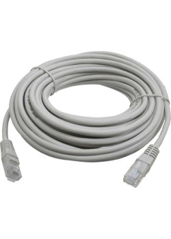 Патч-корд Lanmaster LAN-PC45/U5E-5.0-GY UTP RJ-45 вил.-вилка RJ-45 кат.5E 5м серый LSZH (уп.:1шт)
