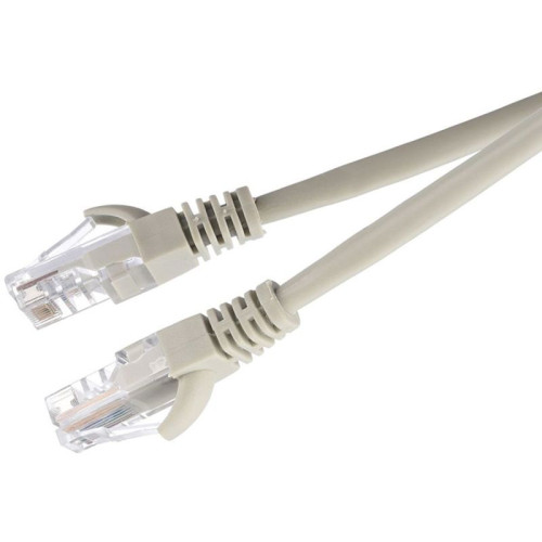 Патч-корд/ Патч-корд GoPower RJ-45 (m)-RJ-45 (m) 5.0м кат.5е ПВХ 26AWG CCA серый в пакете (1/50)