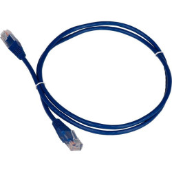 Патч-корд Lanmaster TWT-45-45-5.0-BL UTP RJ-45 вил.-вилка RJ-45 кат.5E 5м синий ПВХ (уп.:1шт)