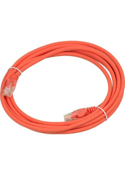 Патч-корд Lanmaster LAN-PC45/U5E-3.0-OR UTP RJ-45 вил.-вилка RJ-45 кат.5E 3м оранжевый LSZH (уп.:1шт)