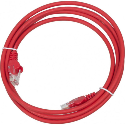 Патч-корд Lanmaster LAN-PC45/U5E-2.0-RD UTP RJ-45 вил.-вилка RJ-45 кат.5E 2м красный LSZH (уп.:1шт)