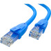 GCR Патч-корд прямой 0.75m UTP кат.6, синий, 24 AWG, ethernet high speed, RJ45, T568B, GCR-52399