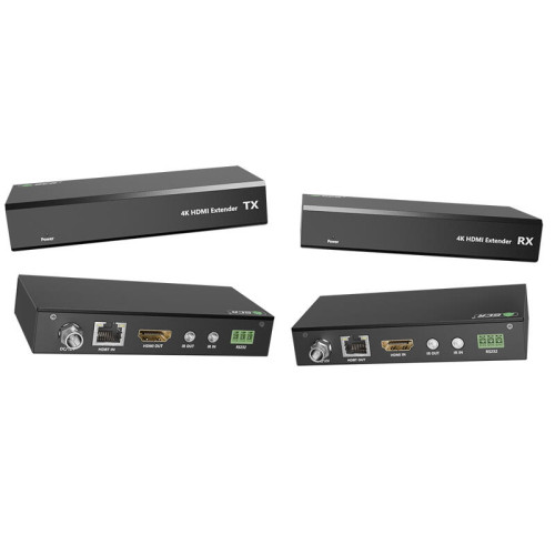 GCR PRO Удлинитель HDMI по витой паре с поддержкой HDBaset 4K до 70М, 1080P до 100М передатчик + приемник, 4:2:0, IR & POC, RS232, GCR-54692