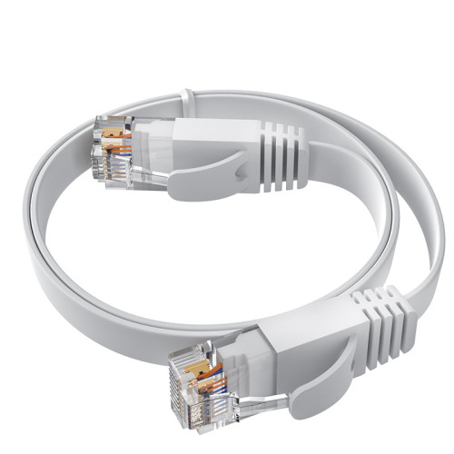 GCR Патч-корд PROF плоский прямой 10.0m, UTP медь кат.6, белый, 30 AWG, ethernet high speed 10 Гбит/с, RJ45, T568B, GCR-52849 GCR Патч-корд PROF плоский прямой 10.0m, UTP медь кат.6, белый, 30 AWG, ethernet high speed 10 Гбит/с, RJ45, T568B, GCR-52849