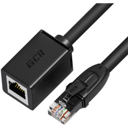 GCR Удлинитель патч-корда прямой 5.0m, UTP медь, кат.6, 24 AWG, ethernet high speed 10 Гбит/с, RJ45, GCR-52654