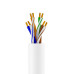 GCR Кабель витая пара 5e U/UTP PVC 300м медь 4х2х0,5 (24AWG), одножильный(Solid), белый, GCR-57728