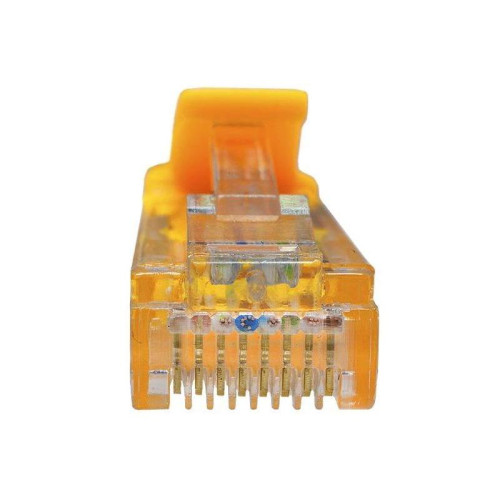Патч-корд Suprlan 10-0161 UTP RJ-45 вил.-вилка RJ-45 кат.5E 0.5м желтый LSZH 26AWG