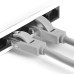 Greenconnect Патч-корд прямой, малодымный LSZH 0.3m UTP кат.5e, серый, 24 AWG, литой, ethernet high speed 1 Гбит/с, RJ45, T568B, GCR-51004