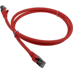 Патч-корд Lanmaster LAN-PC45/S6A-1.0-RD FTP RJ-45 вил.-вилка RJ-45 кат.6A 1м красный LSZH (уп.:1шт)