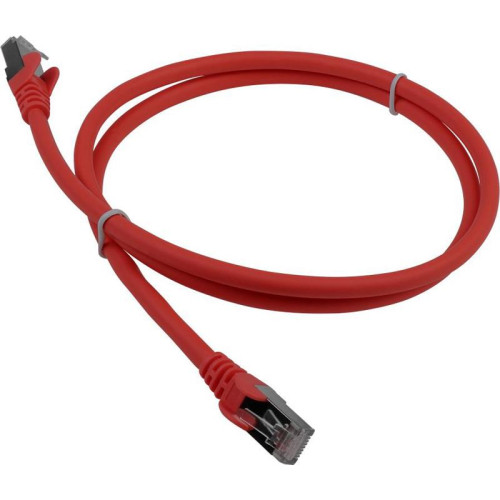 Патч-корд Lanmaster LAN-PC45/S6A-1.0-RD FTP RJ-45 вил.-вилка RJ-45 кат.6A 1м красный LSZH (уп.:1шт)