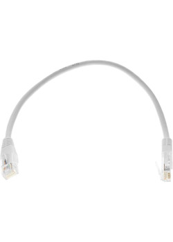 Патч-корд Lanmaster TWT-45-45-0.3-WH UTP RJ-45 вил.-вилка RJ-45 кат.5E 0.3м белый ПВХ (уп.:1шт)