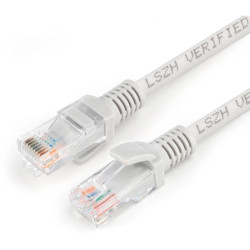 Патч-корд Premier PP31-5MLSZH 1Гбит/с UTP 4 пары cat.5E CCA molded 5м серый RJ-45 (m)-RJ-45 (m) (PP31-5M-LSZH)