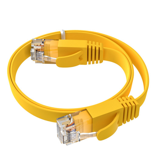 GCR Патч-корд PROF плоский прямой 2.0m, UTP медь кат.6, желтый, 30 AWG, ethernet high speed 10 Гбит/с, RJ45, T568B, GCR-52827 GCR Патч-корд PROF плоский прямой 2.0m, UTP медь кат.6, желтый, 30 AWG, ethernet high speed 10 Гбит/с, RJ45, T568B, GCR-52827