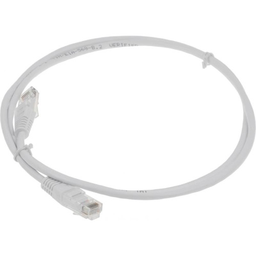 Патч-корд Lanmaster TWT-45-45-1.0-WH UTP RJ-45 вил.-вилка RJ-45 кат.5E 1м белый ПВХ (уп.:1шт)