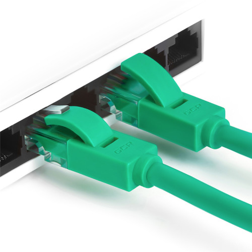 Greenconnect Патч-корд прямой, малодымный LSZH 3.0m UTP кат.6, зеленый, 24 AWG, литой, ethernet high speed, RJ45, T568B, GCR-50729