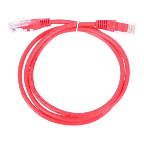 Патч-корд Lanmaster TWT-45-45-0.5-RD UTP RJ-45 вил.-вилка RJ-45 кат.5E 0.5м красный ПВХ (уп.:1шт)
