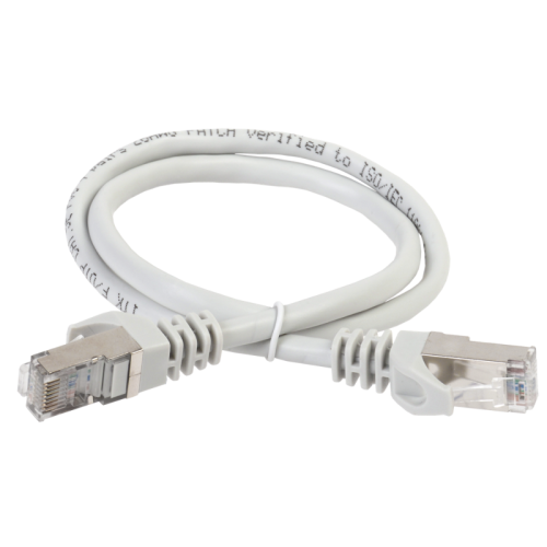 ITK Коммутационный шнур (патч-корд), кат.5Е FTP, LSZH, 5м, серый