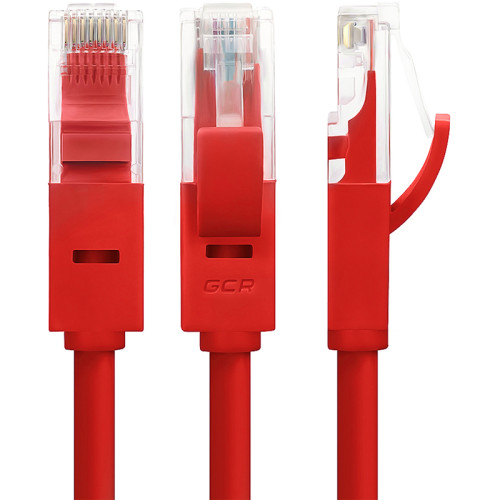 Greenconnect Патч-корд прямой 10.0m, UTP кат.5e, красный, позолоченные контакты, 24 AWG, литой, GCR-LNC04-10.0m, ethernet high speed 1 Гбит/с, RJ45, T568B Greenconnect Патч-корд прямой 10.0m, UTP кат.5e, красный, позолоченные контакты, 24 AWG, литой, GCR-LNC04-10.0m, ethernet high speed 1 Гбит/с, RJ45, T568B
