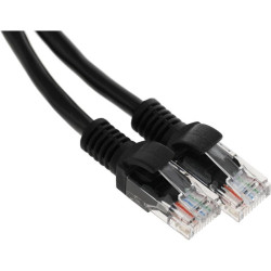 Патч-корд Premier PP12-1M/BK 1000Гбит/с UTP 4 пары cat.5E CCA molded 1м черный RJ-45 (m)-RJ-45 (m)