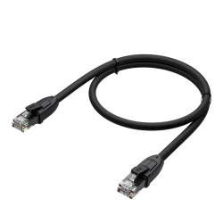 GCR Патч-корд PROF прямой 1.0m, UTP медь кат.6, че, 24 AWG, ethernet high speed 10 Гбит/с, RJ45, T568B, GCR-52580