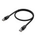 GCR Патч-корд PROF прямой 1.0m, UTP медь кат.6, че, 24 AWG, ethernet high speed 10 Гбит/с, RJ45, T568B, GCR-52580