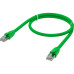 GCR Патч-корд прямой 3.0m UTP кат.6, зеленый, 24 AWG, ethernet high speed, RJ45, T568B, GCR-52388