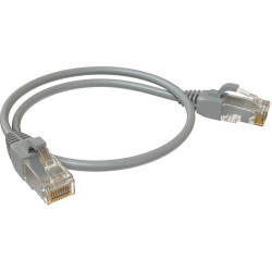 Патч-корд Sysmatrix PC 4545.5EU26.05LSZHGY U/UTP RJ-45 вил.-вилка RJ-45 кат.5E 0.5м серый LSZH