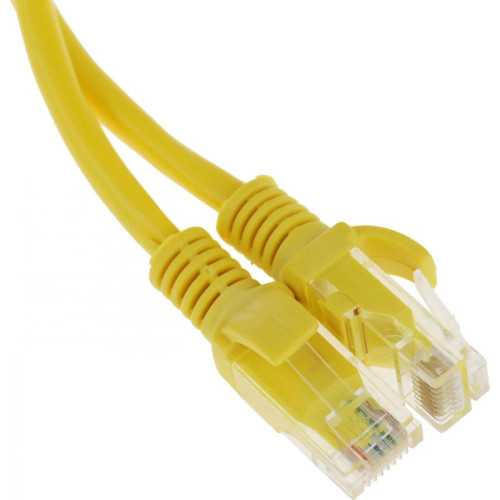 Патч-корд Premier PP12-1M/Y 1000Гбит/с UTP 4 пары cat.5E CCA molded 1м желтый RJ-45 (m)-RJ-45 (m)