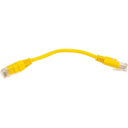 Патч-корд Lanmaster TWT-45-45-0.15-YL UTP RJ-45 вил.-вилка RJ-45 кат.5E 0.15м желтый ПВХ