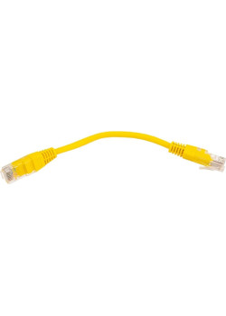Патч-корд Lanmaster TWT-45-45-0.15-YL UTP RJ-45 вил.-вилка RJ-45 кат.5E 0.15м желтый ПВХ
