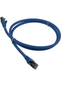 Патч-корд Lanmaster LAN-PC45/S6A-5.0-BL FTP RJ-45 вил.-вилка RJ-45 кат.6A 5м синий LSZH (уп.:1шт)