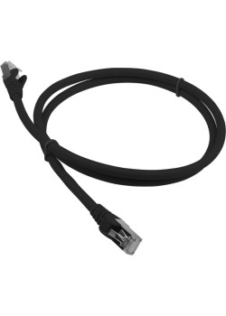 Патч-корд Lanmaster LAN-PC45/S6A-0.5-BK FTP RJ-45 вил.-вилка RJ-45 кат.6A 0.5м черный LSZH