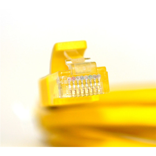 Greenconnect Патч-корд прямой 2.0m, UTP кат.5e, желтый, позолоченные контакты, 24 AWG, литой, GCR-LNC02-2.0m, ethernet high speed 1 Гбит/с, RJ45, T568B Greenconnect Патч-корд прямой 2.0m, UTP кат.5e, желтый, позолоченные контакты, 24 AWG, литой, GCR-LNC02-2.0m, ethernet high speed 1 Гбит/с, RJ45, T568B