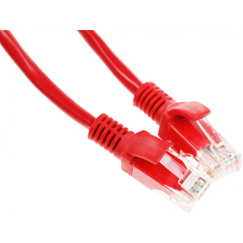 Патч-корд Premier PP12-0.25M/R 1000Гбит/с UTP 4 пары cat.5E CCA molded 0.25м красный RJ-45 (m)-RJ-45 (m)
