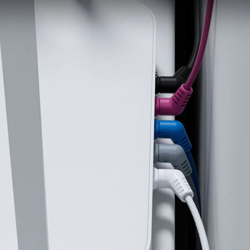 Патч-корд Vention прямой UTP cat.6a, RJ45 угол 90 - 0,5м. Белый