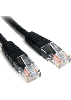 Патч-корд Lanmaster TWT-45-45-0.15-BK RJ-45 вил.-вилка RJ-45 кат.5E 0.15м черный ПВХ (уп.:1шт)