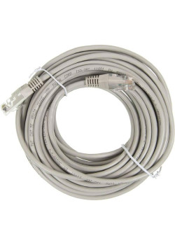 Патч-корд Lanmaster TWT-45-45-10-GY UTP RJ-45 вил.-вилка RJ-45 кат.5E 10м серый ПВХ (уп.:1шт)
