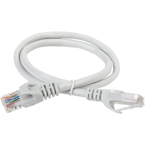 Патч-корд ITK PC01-C5EU-3M-G UTP RJ-45 вил.-вилка RJ-45 кат.5E 3м серый ПВХ (уп.:1шт)